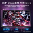 thumbnail image 2 of Monitor portátil Motyeowe 18,5 pulgadas 120 Hz 1080P FHD HDR USB HDMI, 2 of 7