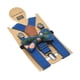 thumbnail image 4 of Juego de tirantes y pajarita para niños con 3 pinzas en forma de Y, práctico y portátil, para niños de 1 a 8 años. Azul oscuro, 4 of 9