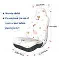 thumbnail image 2 of Car Seat Protection Cover 33×20.5in Easy To Install Elastic Anti Fouling Comprehensive Package For Car Suv Truck Flower Bee, 2 of 8