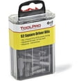 thumbnail image 3 of Toolpro #2 Square Drive Bit Tips in Interlocking Storage Box (50-Pack), 3 of 4