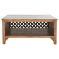 thumbnail image 5 of SAFAVIEH Squall Rustic Square 1 Shelf Coffee Table, Burnt Natural, 5 of 12