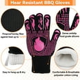 thumbnail image 3 of YEERSWAG Heat Resistant BBQ Gloves 1472°F, Non-Slip Grilling Oven Mitts for Men & Women, 3 of 8