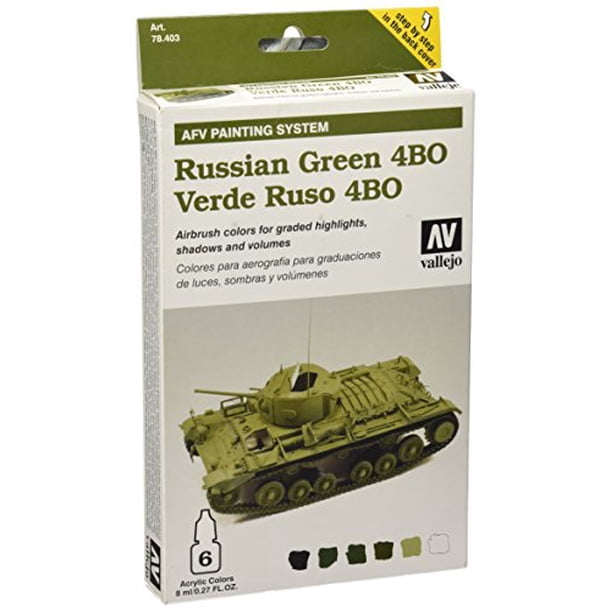 Vallejo AFV Russian green 4BO Modulación Set, 8ml Vallejo 78403 ...