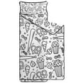 thumbnail image 2 of Black White Baseball Snacks Pattern Toddler Nap Mats for Kids Preschool,Sleeping Mat Bag or Kids,Toddler Sleeping Bag,Toddler Nap Mat or Daycare, 2 of 6
