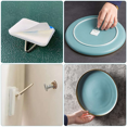 thumbnail image 3 of 100PCS Plate Hangers for the Wall Plate Holder Hooks for Decorative Plates 1.3 Inch Sticky Invisible Adhesive, 3 of 5