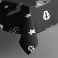 thumbnail image 3 of Occult Halloween Pattern Rectangle Tablecloth 60"x84",Waterproof Polyester Rectangle Table Cloth, Wipeable Spillproof Polyester Tablecloth for Dining, Camping, Indoor and Outdoor, 3 of 5