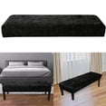 thumbnail image 4 of Bench Cover Stretch Piano Bench Slipcover for Kitchen  Bedroom   Black, 4 of 8