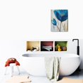 thumbnail image 6 of Refreshing Blue Abstract Flower Art Modern Canvas Prints, Wall Art for Revitalizing Living Room, Bedroom & Home Décor, 12x16 inches, 6 of 7