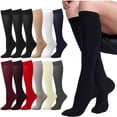 thumbnail image 3 of Women Trouser Socks Knee High Comfort Band Stretchy Sheer Spandex Size 9-11 Lot, 3 of 7