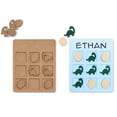 thumbnail image 4 of VHALE Paint Your Own MDF Wooden Tic-Tac-Toe Board Game Kid Craft Party Favors (Dinosaur), 4 of 8