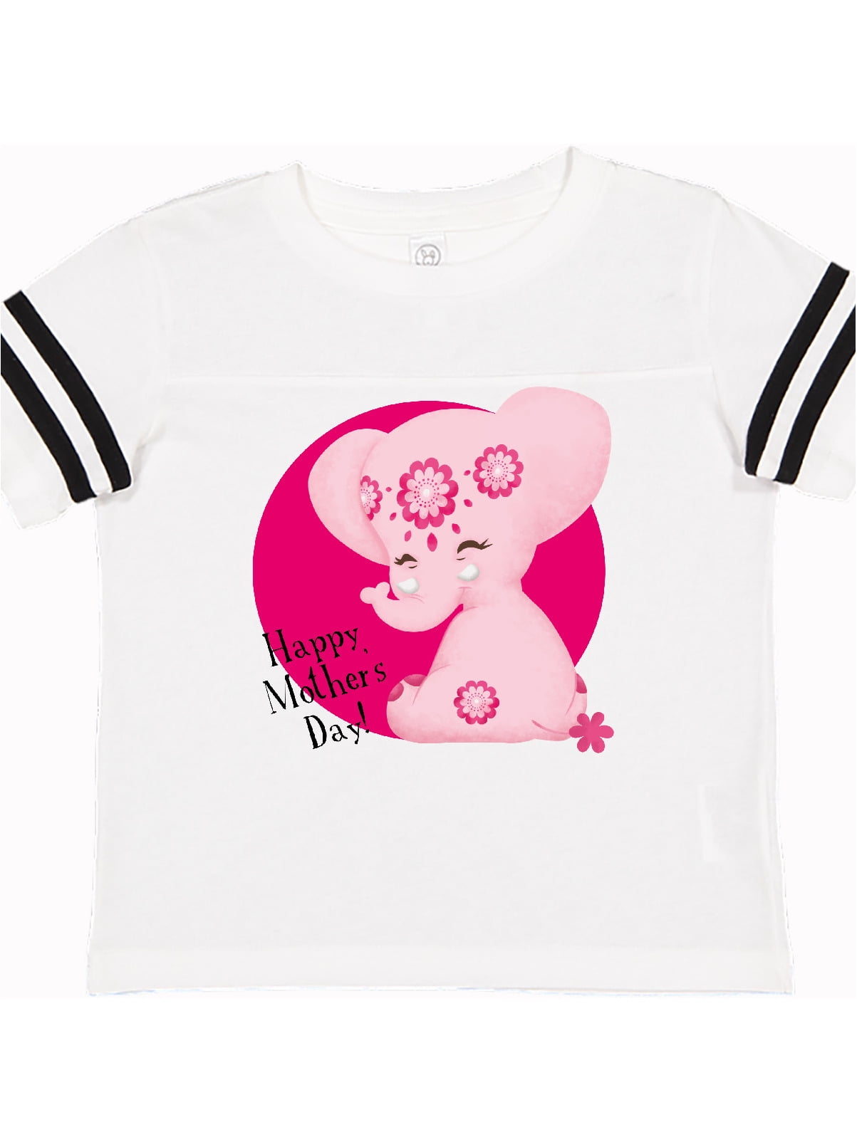 inktastic Happy Mothers Day Aditi Pink Elphant Mega Toddler T-Shirt Tiny Tusks