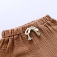 thumbnail image 4 of Zpanxa Girls Short Sets Solid Color Short Sleeve Cotton Top and Shorts Set 3 Years, 4 of 6