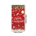 thumbnail image 3 of PONPRNGY Christmas Door Cover Doors Decorations Christmas Ball Door Cover Front Doors Decorations for Xmas New Year Holiday House Porch Sign Supplies 35 × 70 Inches, 3 of 6