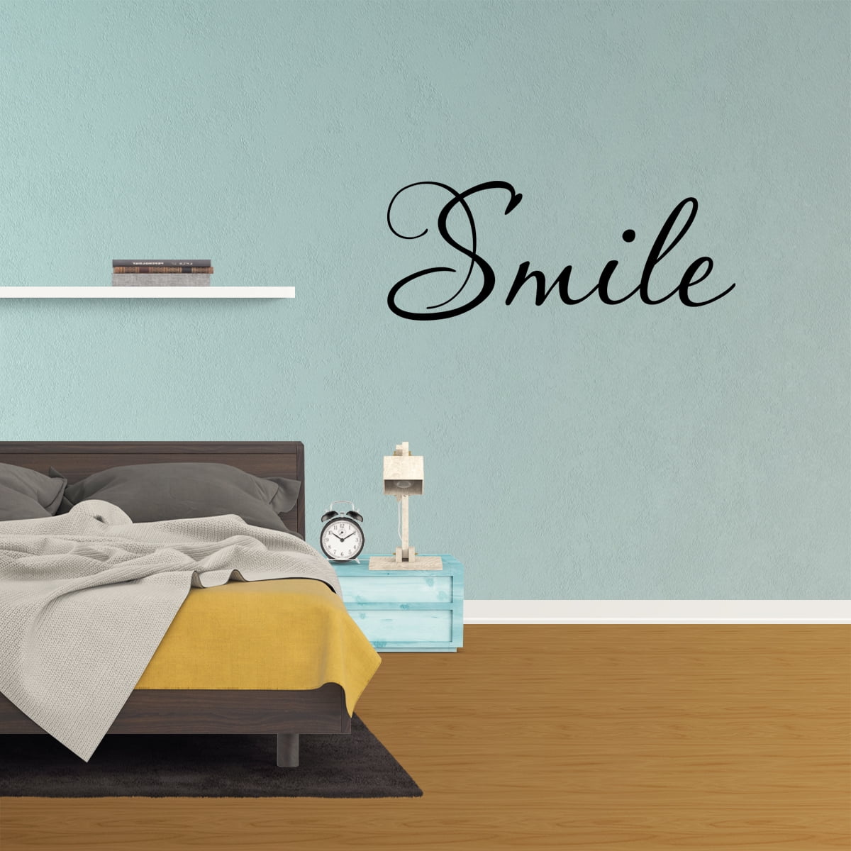 Home Wall Sticker A Smile Is The Best Makeup Any Girl Can Wear Art Mural KS 