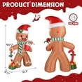 thumbnail image 4 of VINGLI 7.9FT Christmas Decorations Outdoor Inflatable Lighted Decor，Blow Up Yard Decoration with Electric Blower for Holiday Indoor Outdoor Garden Decor Gingerbread Man, 4 of 9