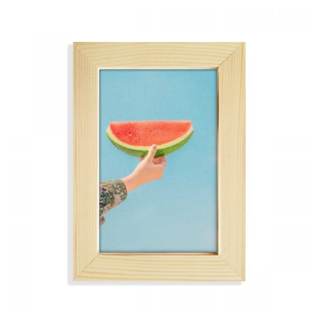Blue Sky Watermelon Science Nature Scenery Desktop Display Photo Frame Picture Art Painting 5x7 inch