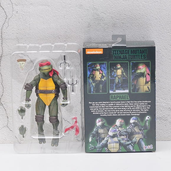 NECA 4 Pcs/Ensemble Mutant s Leonardo Raphael Figurine d'Action Édition Film Films Modèle Anime Enfants pour Jouet Poupée