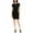 Black, variant on INC International Concepts Womens Ruched Mini Dress Deep Black L