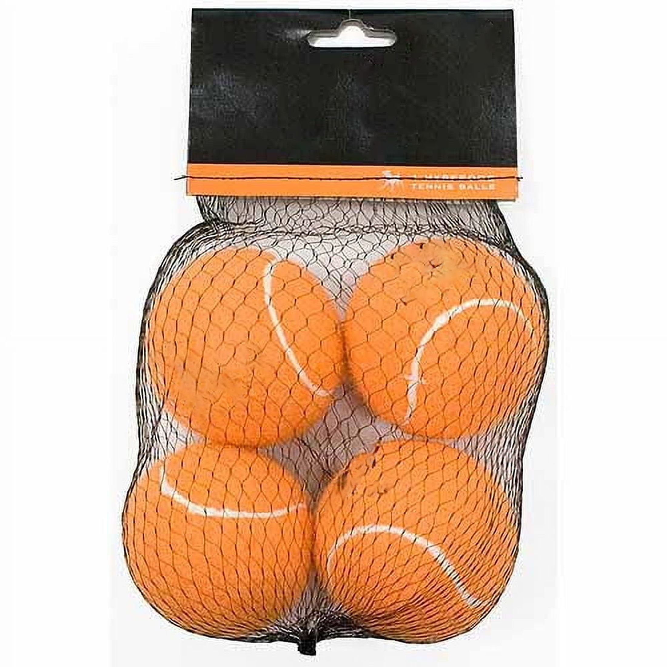 BESTSKY Tennis Balls Dog Fetch Toys for Small Medium Dogs Pet Supply Accessories Dog Cat Care Animal Grooming Accessory, Orange, Pack of 4