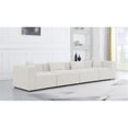 thumbnail image 2 of Meridian Furniture Cube Cream Durable Linen Modular Sofa, 2 of 3