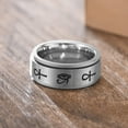 thumbnail image 4 of Vnox Fidget Rings, Stainless Steel Anxiety Ring for Men, Egyptian Ankh Cross Ring, Horus Ring for Relaxing, 4 of 7