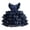 Navy, variant on BYHONG Flower Girls Bowknot Tutu Dress For Kids Kids Wedding Bridesmaid Birthday Party Pageant Formal Dresses Toddler First Baptism Christening Gown Casual Summer Dresses for Girls White 6-7 Years