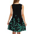 thumbnail image 6 of Viikei Womens Summer Dresses with Sleeves,Women Casual Loose Summer Printed Dress Sleeveless V-neck Top/shirt Set Black M, 6 of 7