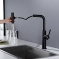 thumbnail image 3 of Single Hole Pull Down Kitchen Faucet, 3 Settings Kitchen Faucet, 3 of 5