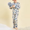 thumbnail image 5 of OJSFQUFP Cartoon Print Thermal Underwear 2Pcs Set Older Boys and Girls Soft Warm Base Layer for Fall and Winter (1-16Y), 5 of 6