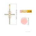 thumbnail image 5 of ANGARA Natural Diamond Cross and Infinity Pendant in 14K Yellow Gold for Women (Size-1mm| Color-I-J| Clarity-I1-I2) | April Birthstone, Anniversary, Jewelry Gift for Women | Natural Diamond Necklace, 5 of 10