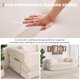 thumbnail image 2 of Qinaqin 78.8" 5-in-1 Modular Convertible Corduroy Floor Sofá Cama – Folding Sleeper con Pillow Armrest Backrest & cm de Alturaigh- Profundidadnsity Foam Breathable Micro-Stripe Tela –, 2 of 7