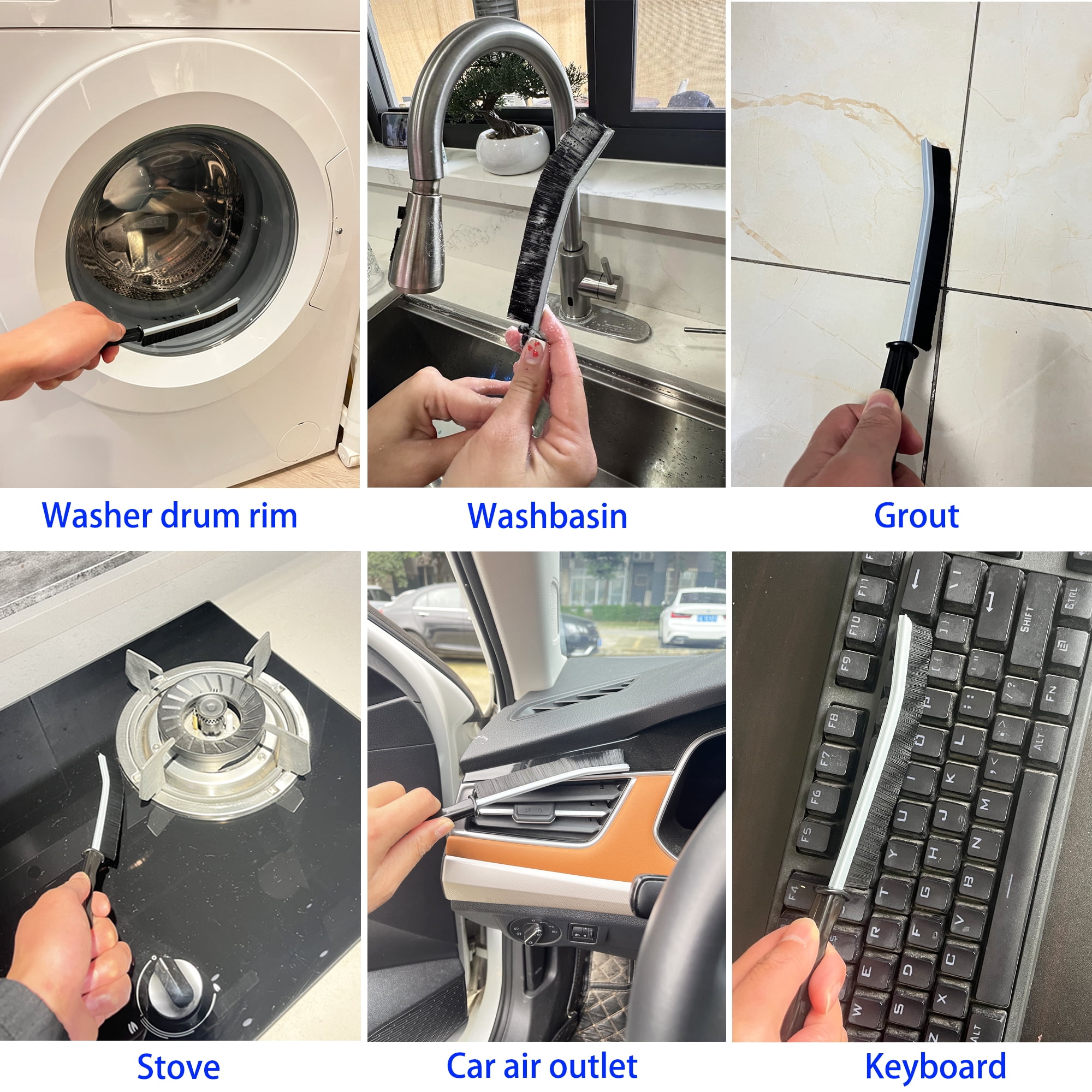 6-Pack WH01X35719 Lint Filter Replacement for GE Profile Washer Dryer Combo, Foam Filter with Dryer Vent Brush for GE Profile All-in-One Washer Dryer