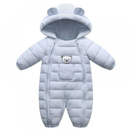 

Baby Winter Warm Bear Printed One-piece Cotton Jacket