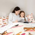 thumbnail image 5 of Homewish Cartoon Dog 7-Piece Twin Bedding,Summer Beach Surf Bedding Comforter Set,Cream,Reversible, 5 of 8