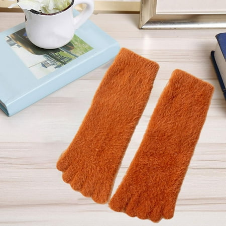 

Thick Five-Finger Socks Toe Socks Ankle Sports Fun For Winter Female Unisex