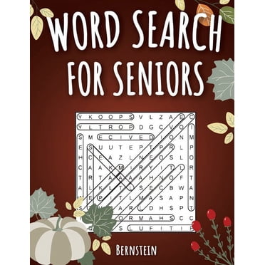 Set of 4 Large Print Word Find Puzzle Books for Adults, Seniors - Jumbo ...