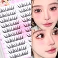 thumbnail image 1 of 10 Rows Of Glue-free Lower Eyelashes For Beginners Easy To Use Transparent Stem No Glue Natural, 1 of 7