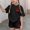 Black, variant on Lounge Set for Girts Summer Cute Print 2 Piece Outfits Casual Crewneck Short Sleeve Tops and Shorts Matching Set for 3-14 Years