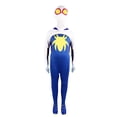 thumbnail image 4 of Superhero Cosplay Jumpsuit for Adults, Adult Spider Manlike Cosplay Costume Jumpsuit, Full Body Lycra Spandex Bodysuit Zentai Suit Halloween Dress Up Clothes Costume Accessories, Royal Blue, 160, 4 of 6