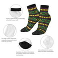 thumbnail image 5 of Sigee Carnival Mardi Gras for Crew Soft Moisture-wicking Socks ,Cushion Moisture Wicking Boot Socks for Men and Women, 5 of 7
