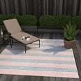 thumbnail image 4 of Outdoor Zrand Collection Area Rug Pink and Aqua - 7'10" Square, 4 of 5