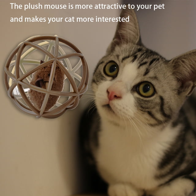 Juguetes Interactivos para gatos ANGGREK Bola de ratón Plástico Rompecabezas
