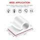 thumbnail image 4 of Cable Clips Self Adhesive - Outdoor Light Wire Clips Self Adhesive Cable Tidy Hooks Cord Organiser Holder Cable Management for Workshop Home Office Christmas Decorations Fairy Light (40pcs, White), 4 of 5