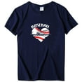 thumbnail image 4 of Meichang T-Shirts de Maman de Baseball T-Shirts pour Femmes T-Shirts Graphiques Amour de Maman de Baseball T-Shirts d'Été à Manches Courtes Col Rond T-Shirts Décontractés Amples Hauts Bleu Foncé L, 4 of 4