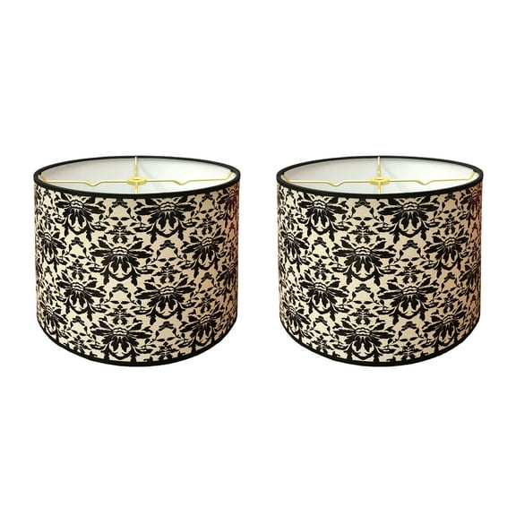 Royal Designs, Inc. Custom Handmade Hardback Shade, 10in, Rorschach Floral - 2 Pk