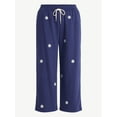 thumbnail image 4 of Free Assembly Women's and Women's Plus Embroidered Cropped Sweatpants, 23" Inseam, Sizes XS-4X, 4 of 4