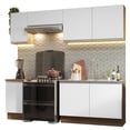 thumbnail image 1 of Cocina Integral 240cm Glamy Madesa 10 Marrón/Blanco, 1 of 5