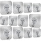 thumbnail image 2 of 12 paquetes de ganchos de pared adhesivos, colgadores de pared resistentes sin clavos, 2 of 5