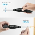 thumbnail image 6 of ORIA Eletric Screwdriver kit with Pivoting Handle, LED Light, 9 in 1 Rechargeable Cordless Power Repair Tool Kits Set, Black, 6 of 9