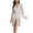 White, variant on Njagoc3 Women's Long Sleeve Sheer Robe Set - Solid Color, Elegant Style, Nightwear & Special Occasion Wear